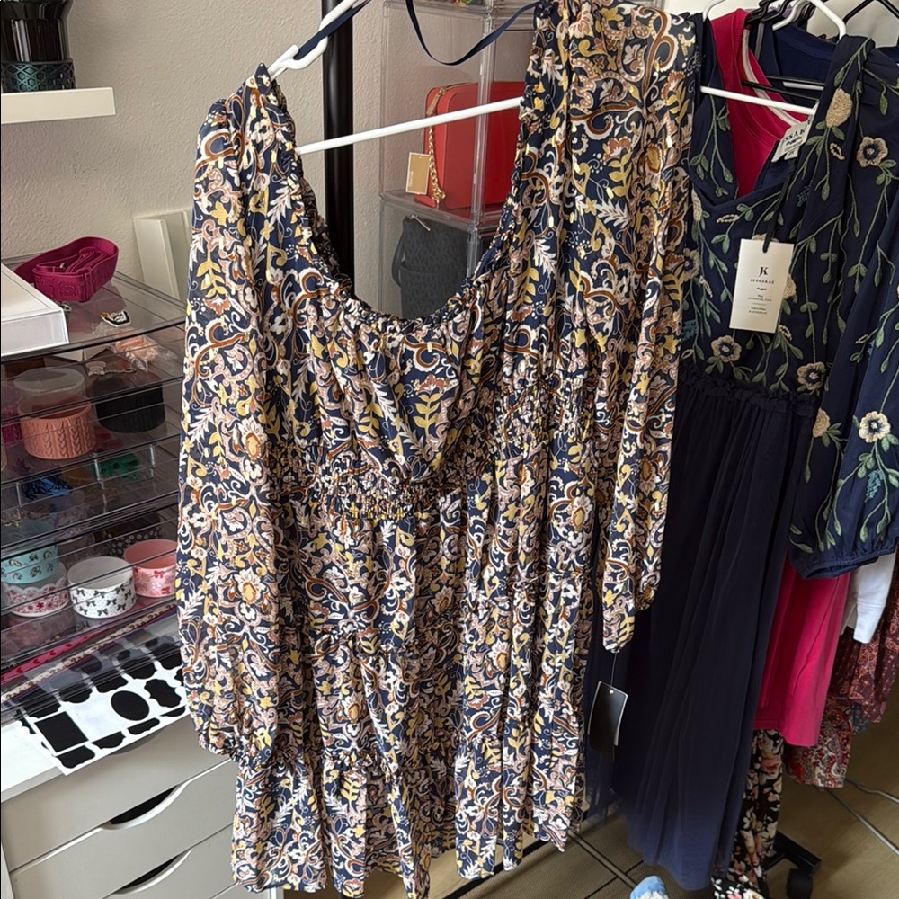 City Studio Gold/Blue beautiful dress